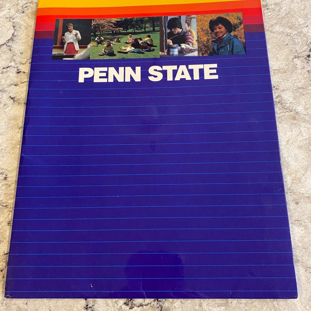 Like new vintage, rare 1986 Penn State folder for paper